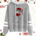 thumbnail image 2 of WILLBEST Sudadera con Capucha Sudadera con Capucha y Cordón con Estampado Navideño Informal para Mujer Chica​​, 2 of 3