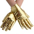 thumbnail image 1 of Uniform Gloves Performance Mittens Full Finger Patent Leather Carnival Gloves, 1 of 5