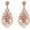 D-rose gold-3, variant on Wedding Teardrop Dangle Earrings Crystal Rhinestone Beaded Chandelier Earrings for Brides Gold