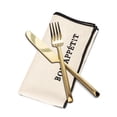 thumbnail image 2 of MDR Trading AB-56-NA-XM-02-Q01 18 in. Bon Appetit Stitch Napkins - Natural & Black, 2 of 3