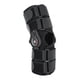 thumbnail image 3 of Soporte para articulación de rodilla de pierna, rodillera ajustable y transpirable, soporte fijo para esguince, color negro, 3 of 8