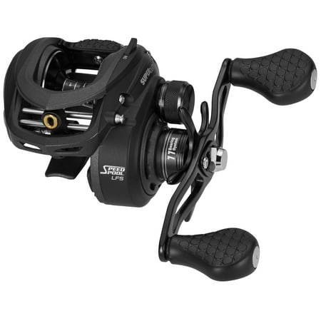 Lew's SuperDuty LFS Baitcast Fishing Reel, 8.3:1 Gear Ratio, Left-Hand Retrieve, Black