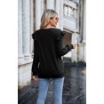 thumbnail image 5 of T-Shirt à Manches Longues (Noir-M) pour Femmes, 5 of 5