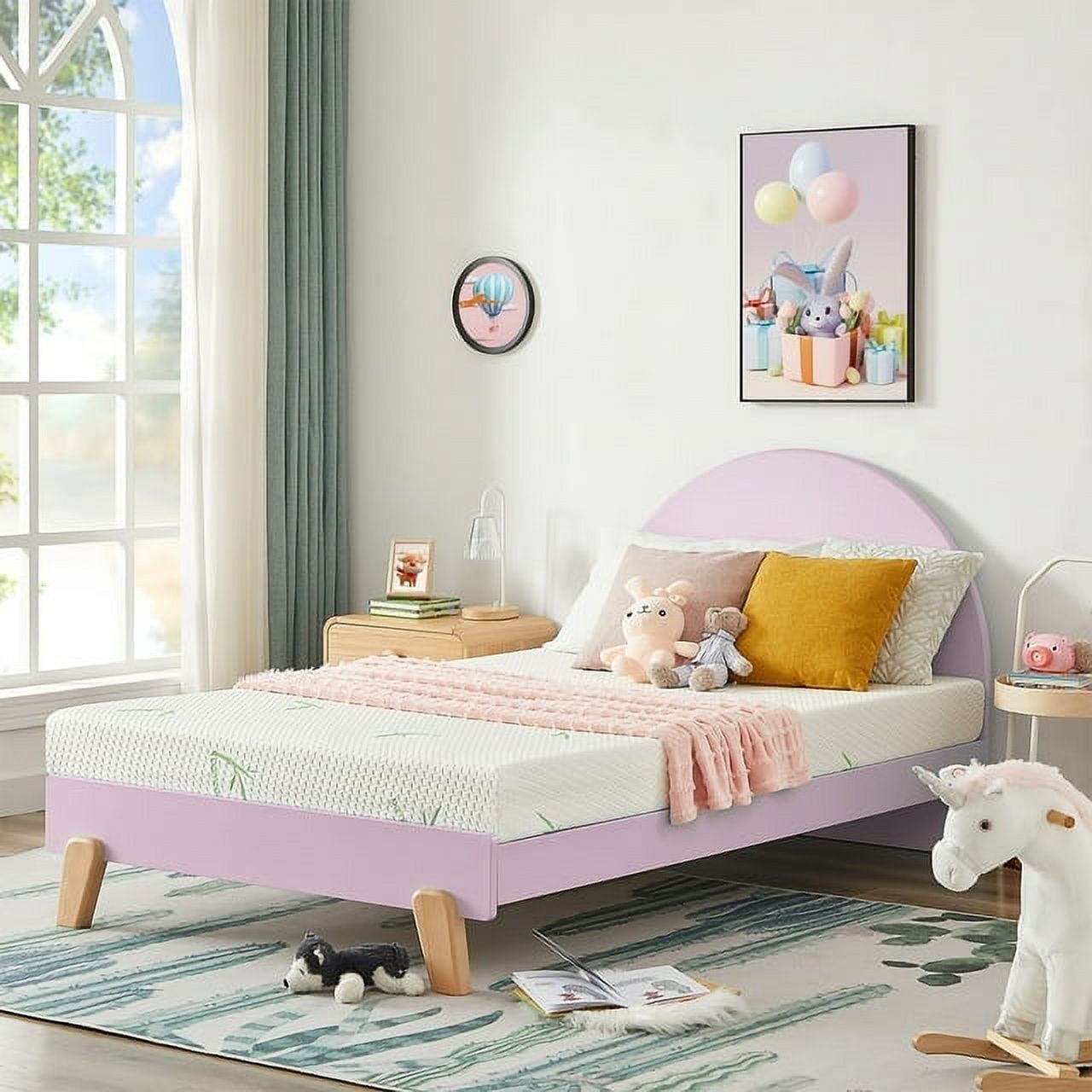 5 Inch TwinXL Mattress for Kids,Removable bamboo Breathable Washable Cover Cooling Memory Foam Medium Feel, Bed-in-a-Box