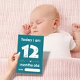 thumbnail image 3 of LCXmlly Baby Month Stickers Unique Design Baby Milestone Cards Smooth Writing, Newborn Monthly Milestone 12Pcs, 3 of 8