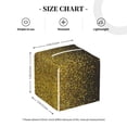 thumbnail image 2 of Honeii 's Gold Glitter Gradient for Leather Square Tissue Box Cover Holder: A Stylish Organizer for Tabletops, Bathrooms, Cars & Offices, 2 of 5