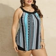 thumbnail image 5 of CALAFEBILA 2 Piece Swimsuit Girls Tankini Modest Summer Plus Size Floral Print Bathing Suits, 5 of 5