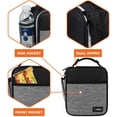 thumbnail image 4 of Lonchera Premium Aislada Opux Gris Jaspeado para Adultos, 4 of 7