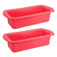 thumbnail image 2 of SPRING PARK 2Pcs Silicone Rectangle Toast Bread Cake Mold Loaf Pan Pastry Baking Non Stick Mould, 2 of 7
