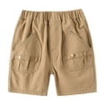 thumbnail image 1 of JSCDRPDWL Shorts Kaki pour Garçons Shorts de Baseball Jeunesse Shorts Athlétiques Rouges Shorts de Soccer pour Enfants Garçon Vêtements 3t Vêtements Cool pour Garçons Vêtements Garçons 5t École, Kaki 5-6 Ans, 1 of 4