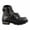 Black, variant on Milwaukee Leather Men's Wide-Width Classic Black Leather Lace-Up 6-inch Engineer Boots with Side Buckle MBM9010W 10W