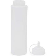 Juvale Condiment Squeeze Bottles for Sauces & Dressings - 29 Oz Clear Plastic 6-Pack - Leak-Proof Durable Dispenser Bottles for Liquids - Commercial Plastic Oil & Salad Dressing Dispenser