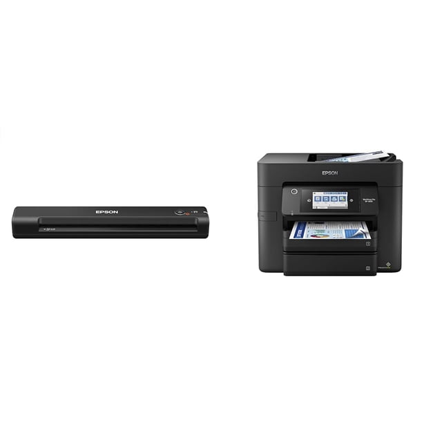 Escáner e impresora Epson Workforce ES-50 y WF-4830 inalámbricos