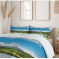 thumbnail image 6 of Ambesonne Nature Duvet Cover Set, Sky Mountain Landscape, 2-Calking, Green Blue White, 6 of 6