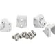 thumbnail image 3 of Kit de 4 barras de acoplamiento de eje RC de aleación de aluminio con códigos de montaje, compatible con SCX10 II 1:10 Plata, 3 of 3