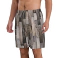 thumbnail image 2 of Naloa Wooden Texture Men's Beach Shorts, Surfing shorts, Swim trunks, Quick Dry Swim Trunks for Surfing Beach Fun - Large, 2 of 9