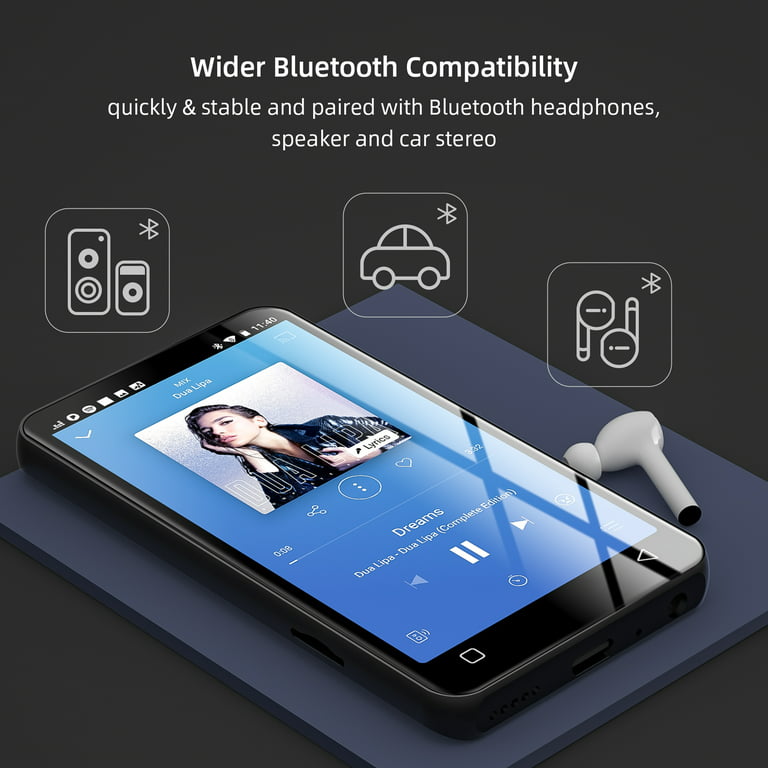 WiFi Bluetooth MP4 MP3 Player 4.97  Full Touch Screen FM E-book