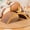 Khaki, variant on Arched Sisal Cat Scratching Board Ferris Wheel Shape, Natural Jute Scratch Toy with Spinning Ball for Indoor Cats,6.3Inch,White