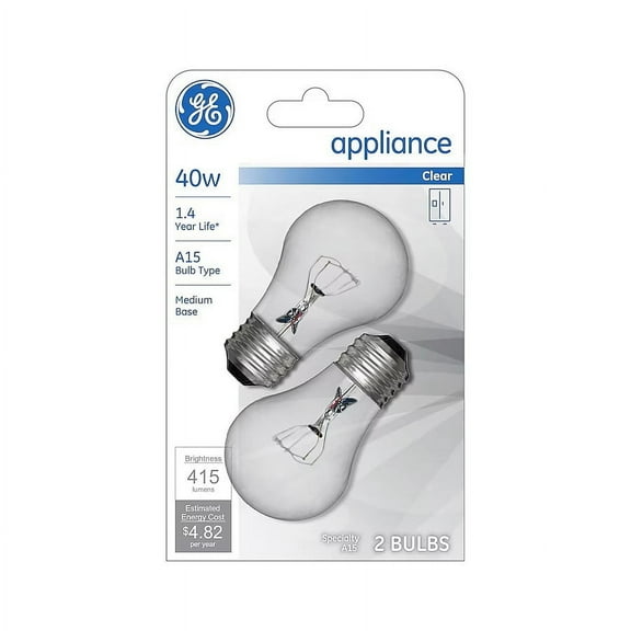 GE Classic 40-Watt EQ A15 Soft White E26 Dimmable Incandescent Decorative Light Bulb (2-Pack) Item #946366 Model #93130608