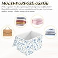 thumbnail image 6 of Yayeee Collapsible Cube Storage Bin with Lid Fabric Closet Decorative Basket with Handles, Forget Me Not, 6 of 7