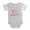 Heather Gray, variant on CafePress - I Love Ballet Heart - Cute Infant Baby Football Bodysuit