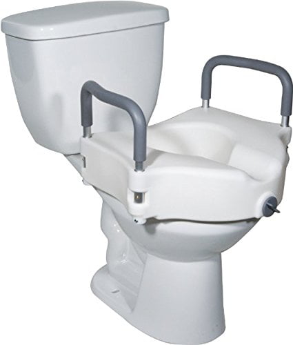 standard VIVE Toilet Seat Riser With Handles LVA1071S Same Day Ship  Gar 