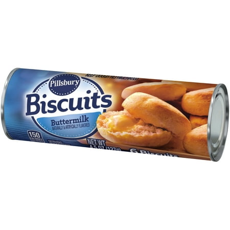 Pillsbury Buttermilk Biscuits 6 ct Can - Walmart.com