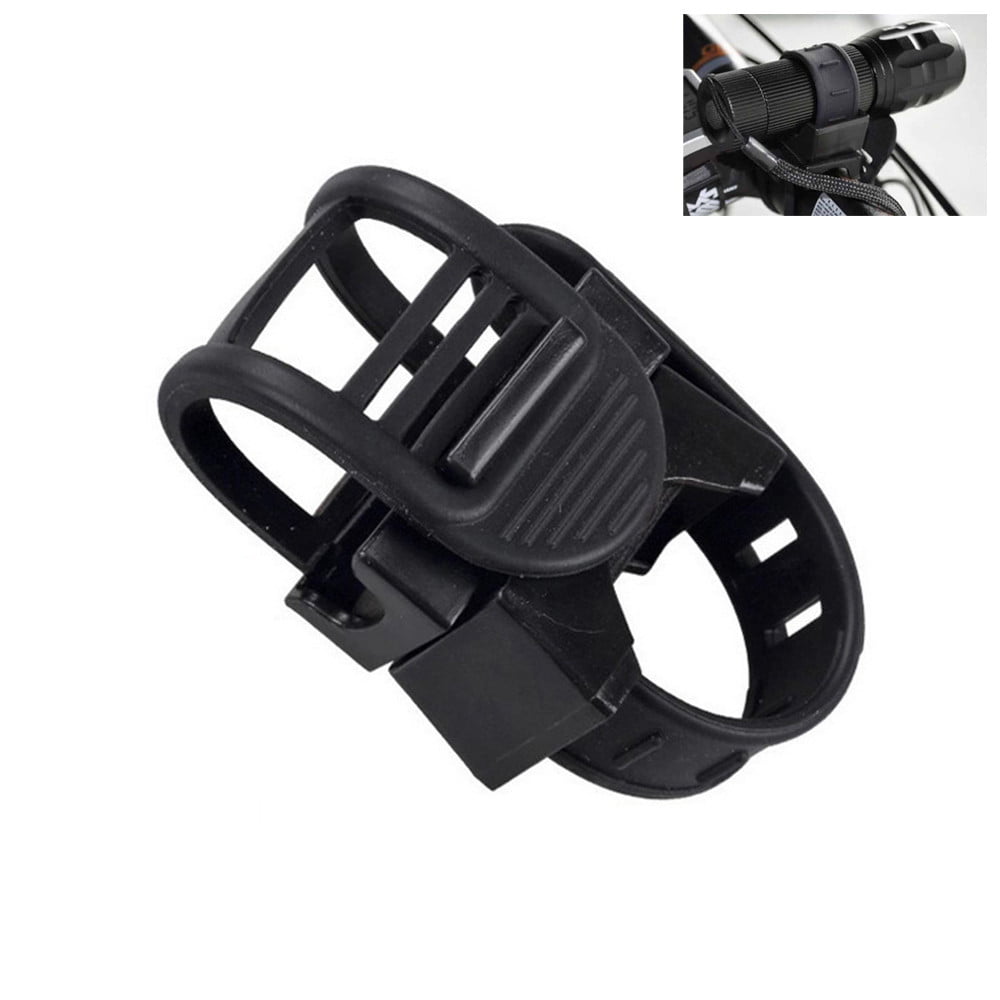 2pcs 360° Bike LED Flashlight Mount Holder Lamp Stand Bicycle Torch Clip Clamp 