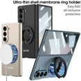 thumbnail image 2 of for Samsung Galaxy Z Fold 5 5G Case with Magnetic Ring Holder, Z Fold 5 Magnetic Case Compatible with Magsafe Built in Screen Protector Thin Hard PC Protective Cover Case for Z Fold 5, Black, 2 of 8