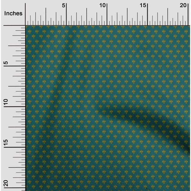 oneOone Cotton Cambric Fabric Floral Block Decor Fabric Printed BTY 56 Inch Wide