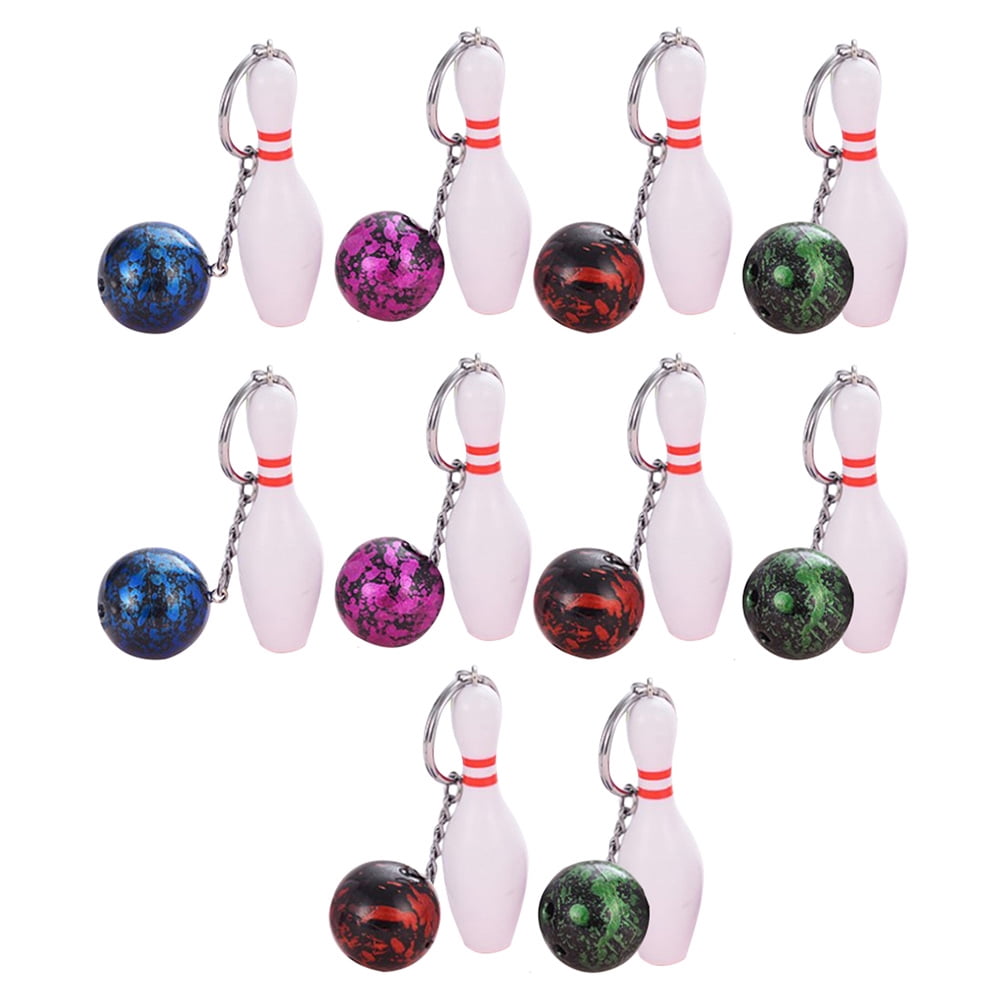 Frcolor Bowling Keychain Ball Key Keyring Pin Gifts Kuwait Ubuy