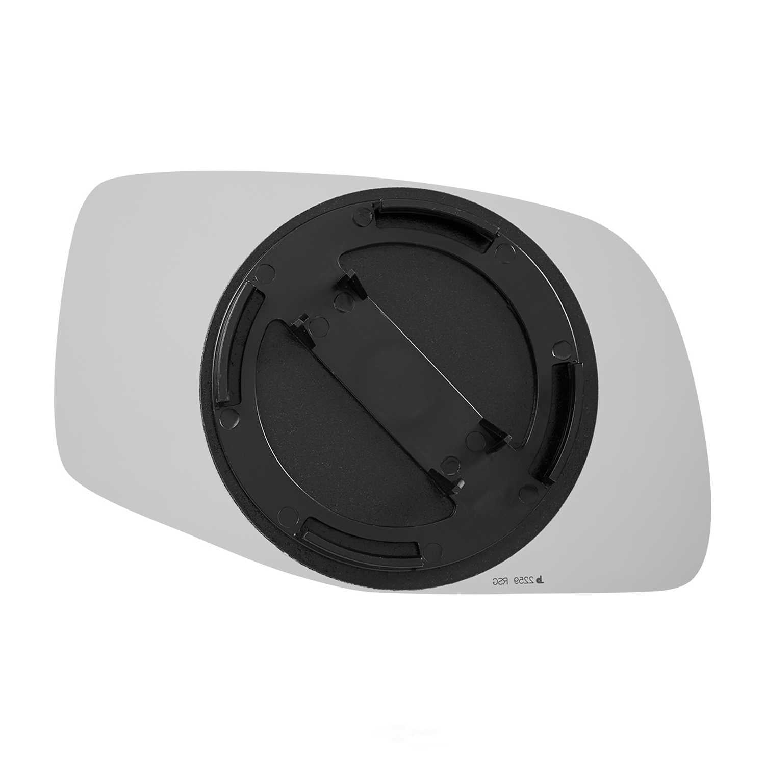 Burco Side View Mirror Replacement Glass with Motor Mount Plate - Clear Glass - 2259RSG