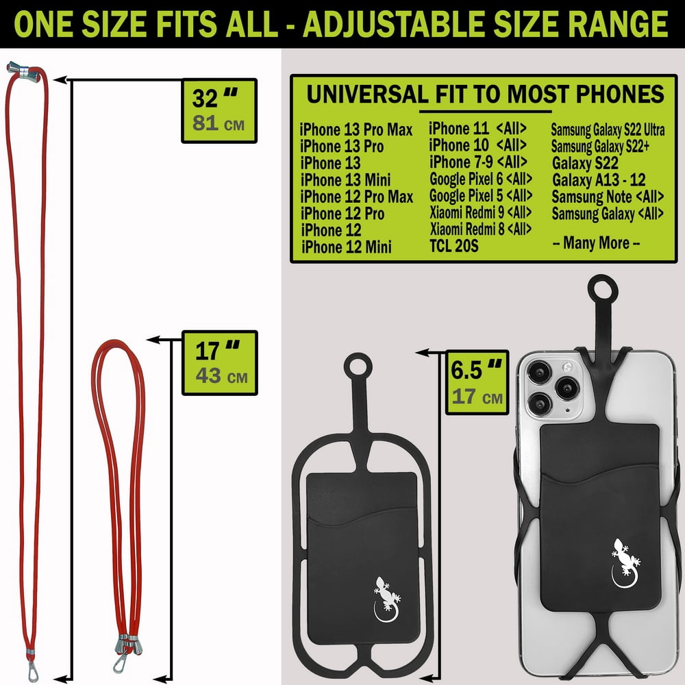 Around The Neck Phone Holder by Gecko - Neck Holder For Cell Phone