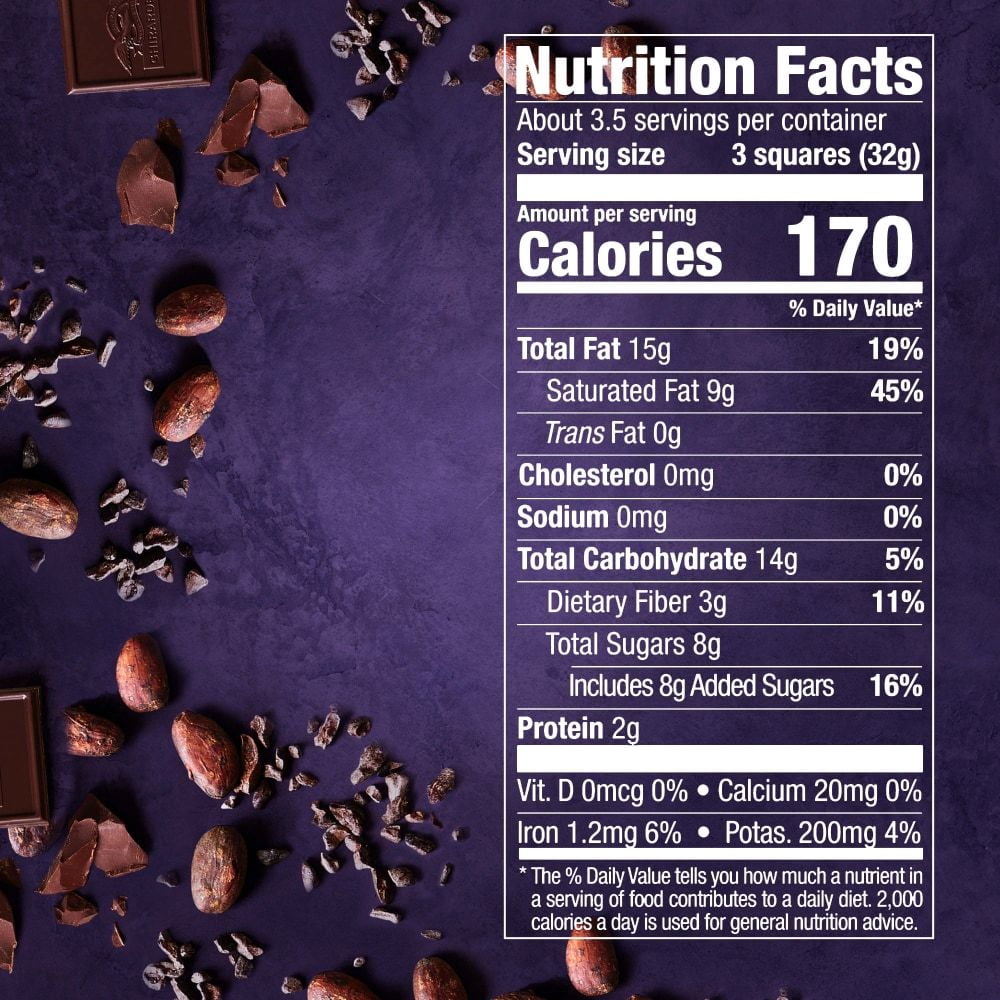 Ghirardelli Intense Dark Chocolate Squares 72% Cacao Candy Bag 4.1 oz - Pack of 3