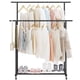 thumbnail image 2 of Calmootey Perchero de Doble Varilla para Ropa, Perchero para Colgar con Ruedas, Organizador de Ropa portátil para Dormitorio, Sala de Estar, Tienda de Ropa, Negro, 2 of 5