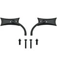 thumbnail image 3 of Krator Black Twisted Motorcycle Mirrors Bolt Adapters Compatible with Kawasaki ZR Zephyr 550 750, 3 of 3