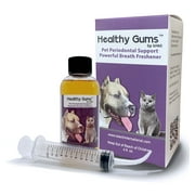 IOTECH Healthy Gums Dental Gum Health Supplement - Pet Teeth Cleaning Water Additive - Dental Care for Dogs, Cats, and More - Bad Breath Freshener, Tartar Control, Plaque Control, Gum and Tooth Care