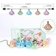 thumbnail image 5 of Lantern String Lights - Multicolor Decorative String Lights Plug in with 10 Diamond Shaped Bulbs, Indoor String Light for Xmas Party Wedding Bedroom Patio Decor, 5 of 15