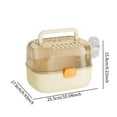 thumbnail image 7 of QSTDGVPW Hamster Cage Convenient Small Animal Cage for Gerbils Small Animals Hedgehog Beige, 7 of 7