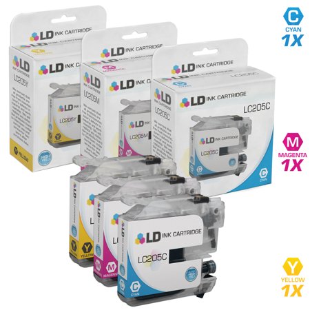 LD Products Compatible Replacements for LC205 Set of 3 Cartridges