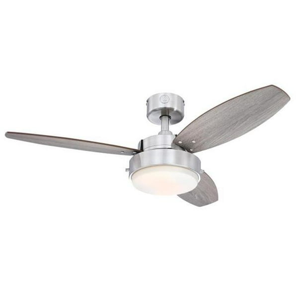 Westinghouse Lighting 7305100 42 In Alloy 3 Blade Indoor Ceiling Fan Led Light Fixture With Opal Frosted Glass 44 Brushed Nickel Com - Add Led Light To Ceiling Fan Westinghouse Lighting 7305100 42 In Alloy 3 Blade Indoor Ceiling Fan Led Light Fixture With Opal Frosted Glass 44 Brushed Nickel Com - Add Led Light To Ceiling Fan