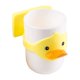 thumbnail image 1 of Soporte blanco para cepillos de dientes para niños, vaso de cristal con diseño de animales de dibujos animados, soporte para cepillo de baño y baño, 1 of 5