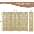 8 Panel Room Dividers 10.6 Ft Width Wood Room Divider and Partition