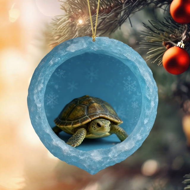 Christmas Animals Print Acrylic Hanging Christmas Gifts For Family Colleagues Christmas Tree Decoration