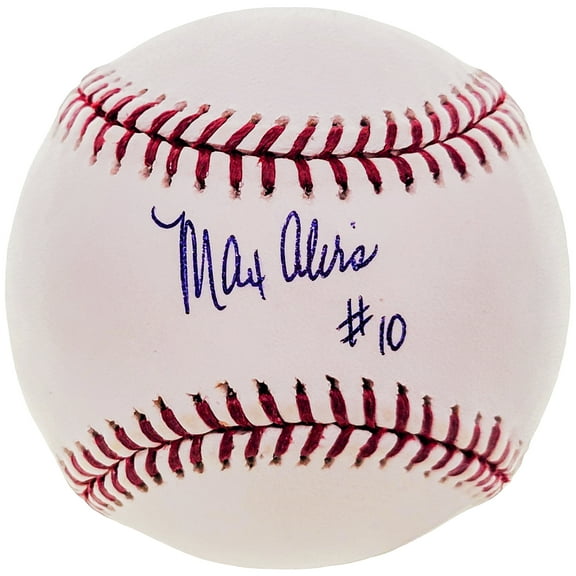Max Alvis Autographed Official MLB Baseball Cleveland Indians "#10" Beckett BAS #BF24962