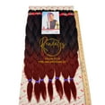 thumbnail image 1 of X-Pression 52" 7X Pre-stretched Braids, Braiding Hair Extensions African Kinky, Pre-Cut, Pre-Stretched, Synthetic Fiber, 7 bundles, Soft & Shiny, Ready for Hot Water Use, 390g, 1 of 10