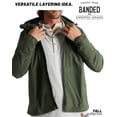 thumbnail image 3 of Banded Five Oaks Hooded Henley T-Shirt Smoke in size Large, 3 of 7