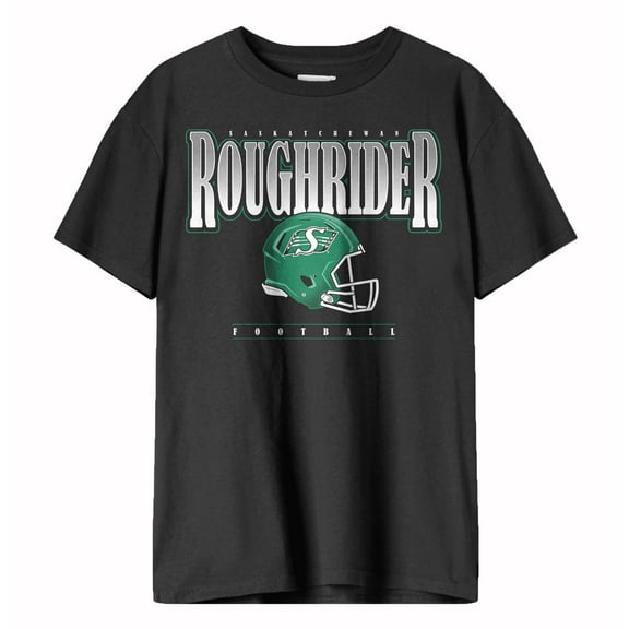 CFL Saskatchewan Roughriders Roughrider Helmet Black Medium T-Shirt