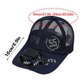 thumbnail image 2 of Adults Mesh Baseball Cap Fishing Beach Hats with Fan, USB Rechargeable Sun Protection Hat with Cooling Fan for Men, Adjustable, Spring Summer, 2 of 5