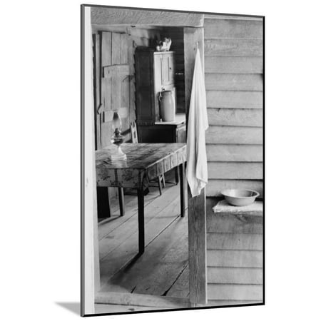- Washstand in the Dog Run and Kitchen Wood Mounted Print Wall Art By Walker Evans